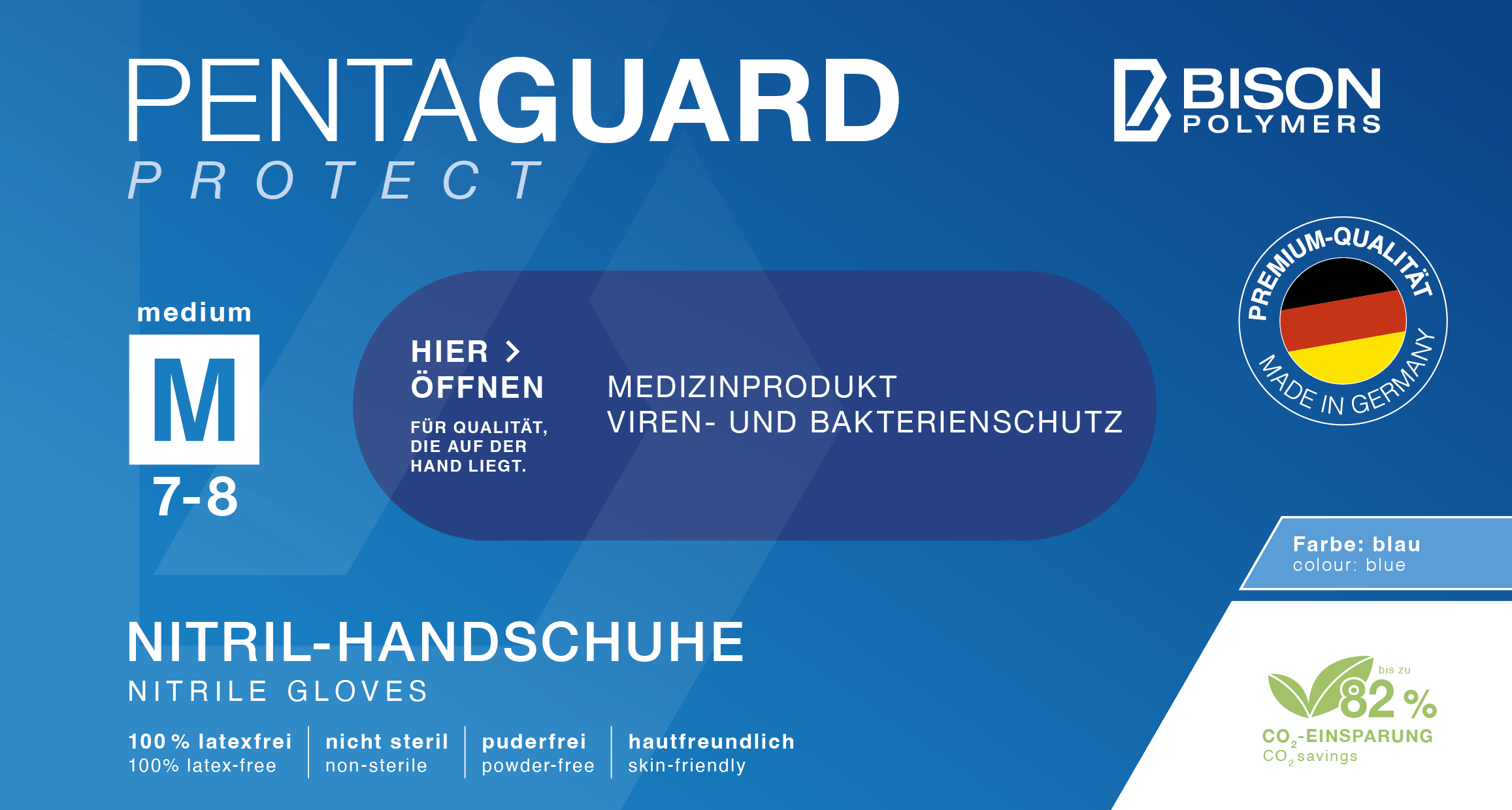 BISON Polymers - PENTAGUARD Protect Nitrile Gloves