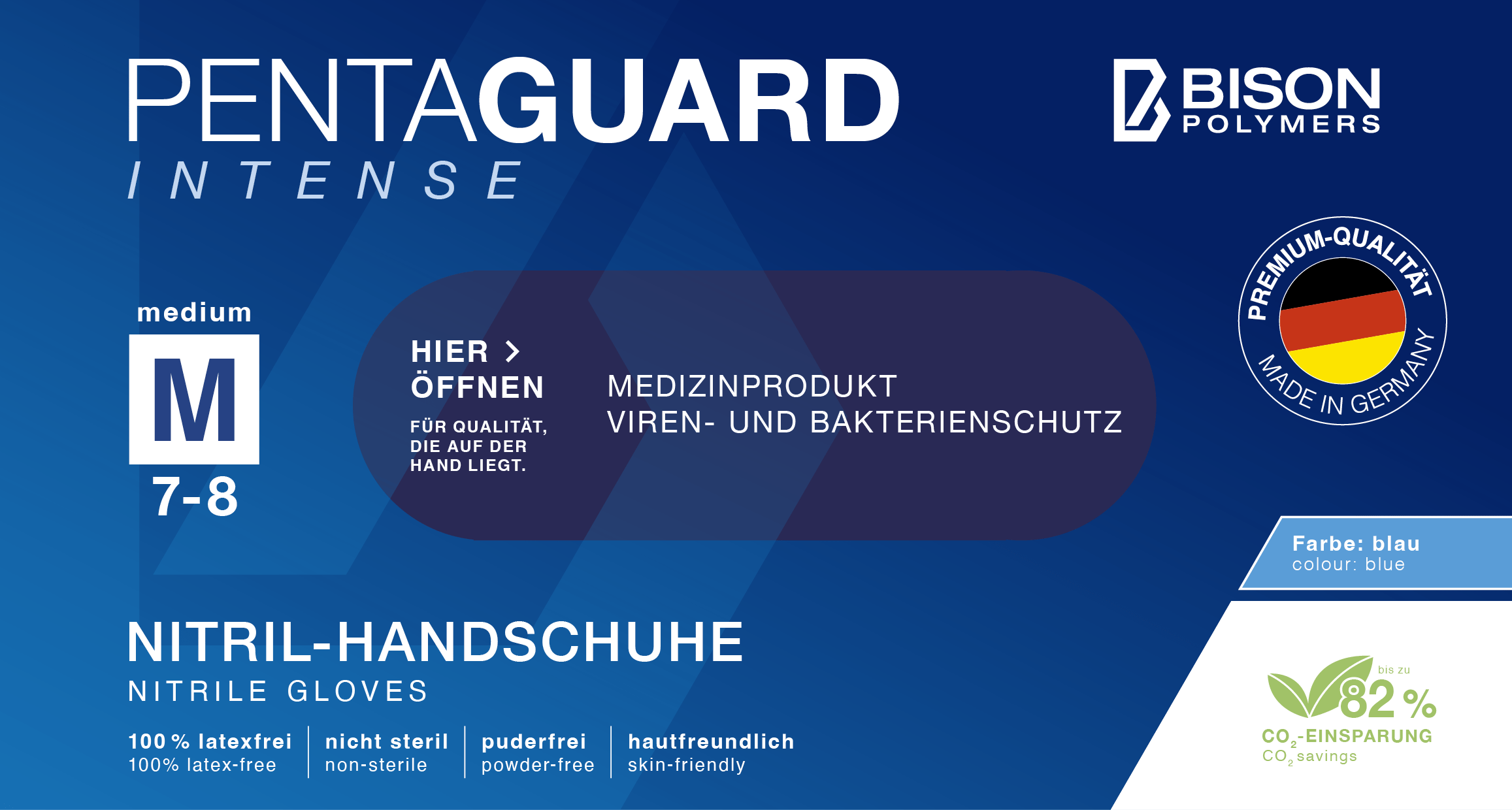 BISON Polymers - PENTAGUARD Intense Nitrile Gloves