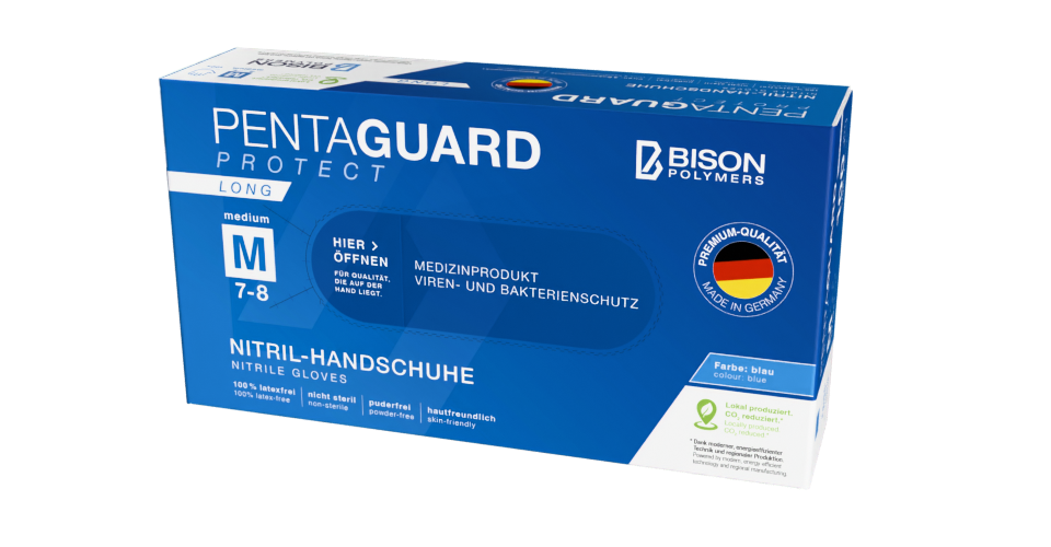BISON Polymers - PENTAGUARD Protect Long Nitrilhandschuhe