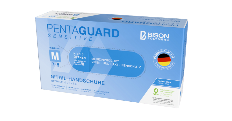 BISON Polymers - PENTAGUARD Sensitive Nitrilhandschuhe